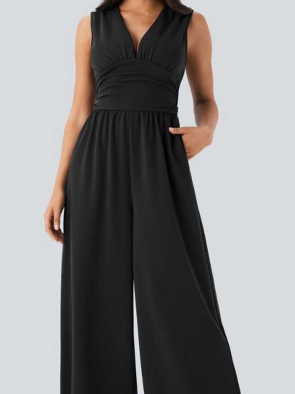 Halara Women’s Black Wide-Leg Jumpsuit